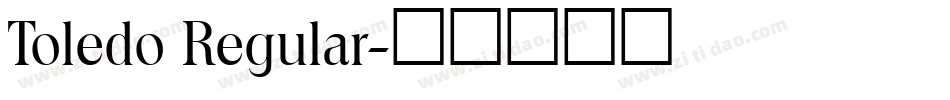 Toledo Regular字体转换